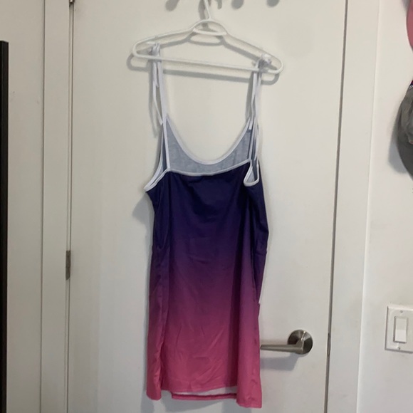 Pink and purple tie up dress - Picture 2 of 2